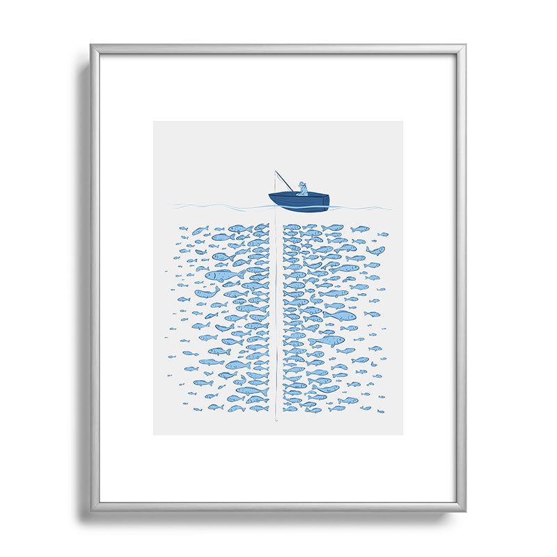 217 Finicky Fish (plenty of fish in the sea) Framed Art Print