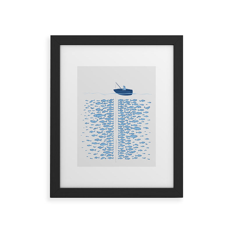 217 Finicky Fish (plenty of fish in the sea) Framed Art Print