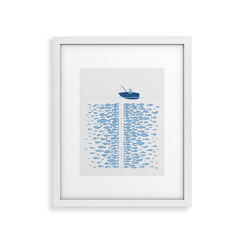 217 Finicky Fish (plenty of fish in the sea) Framed Art Print