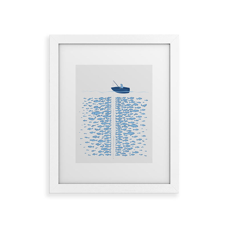 217 Finicky Fish (plenty of fish in the sea) Framed Art Print