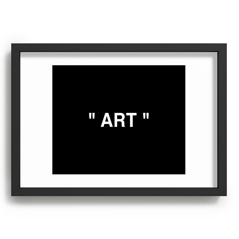 " Art " (Negative) Framed Art Print