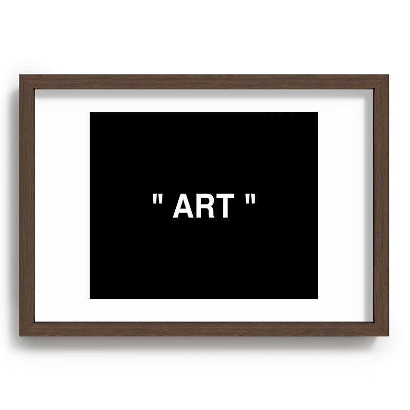 " Art " (Negative) Framed Art Print