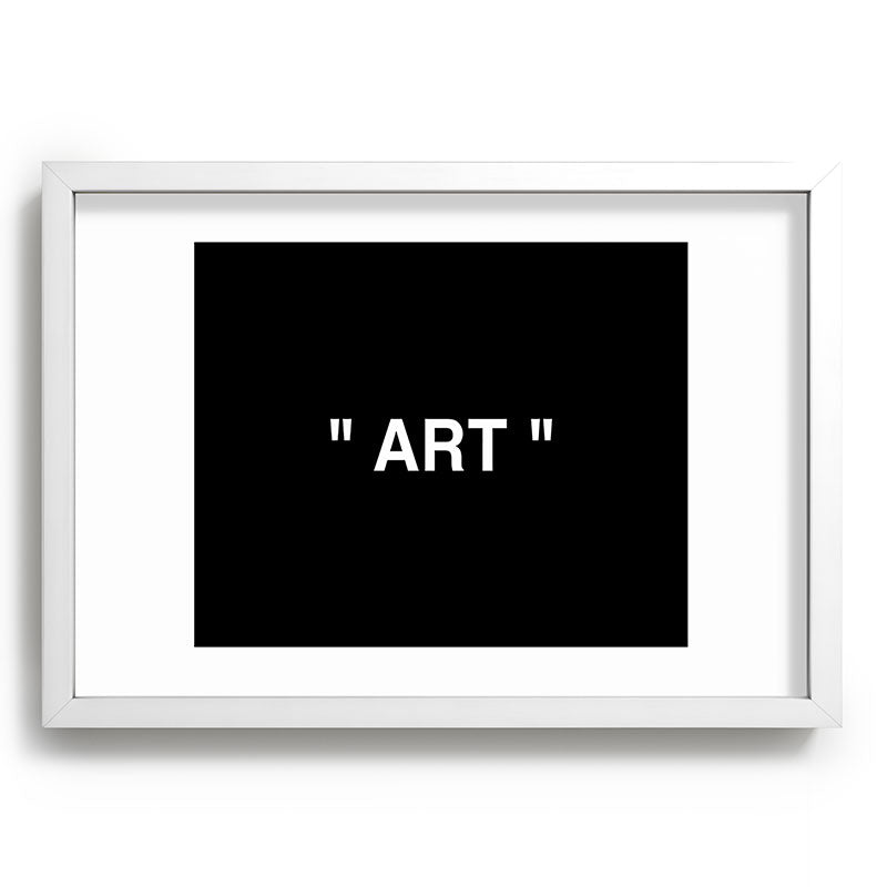 " Art " (Negative) Framed Art Print