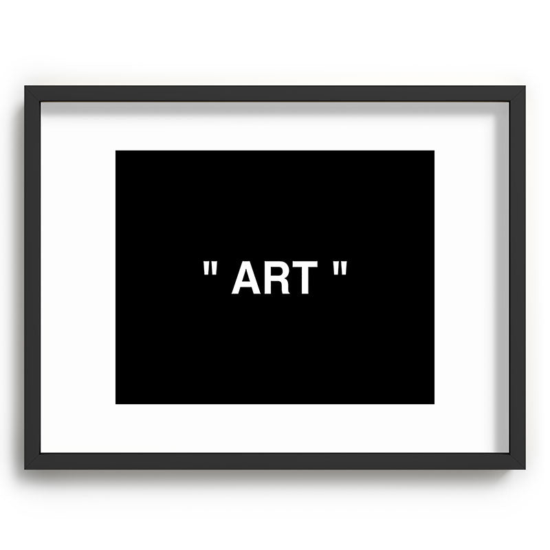 " Art " (Negative) Framed Art Print