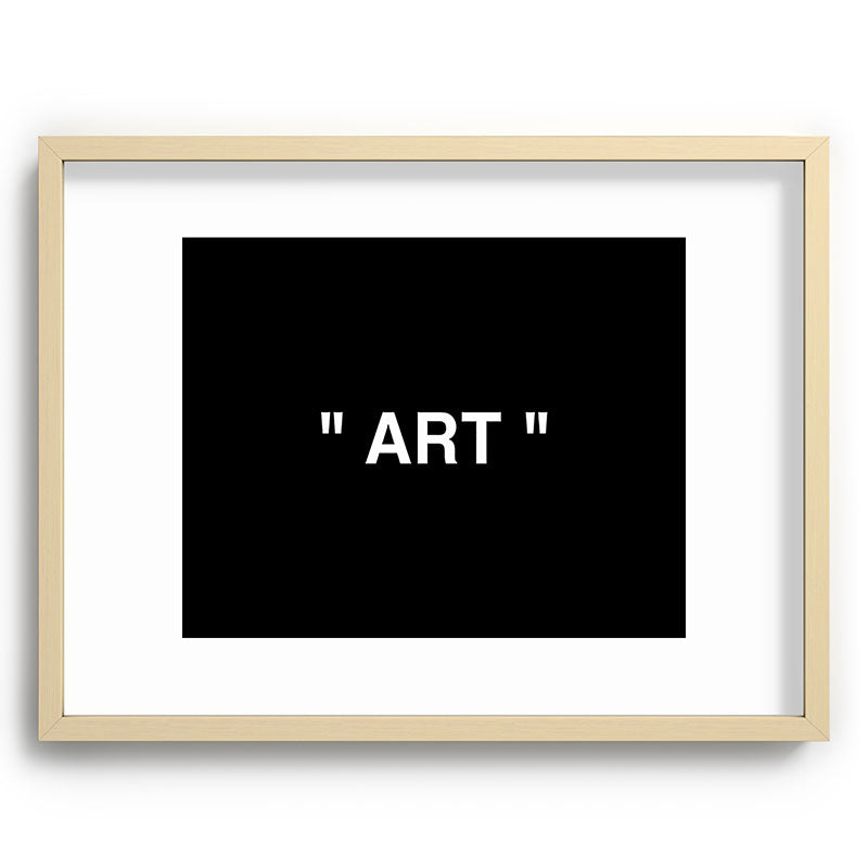 " Art " (Negative) Framed Art Print