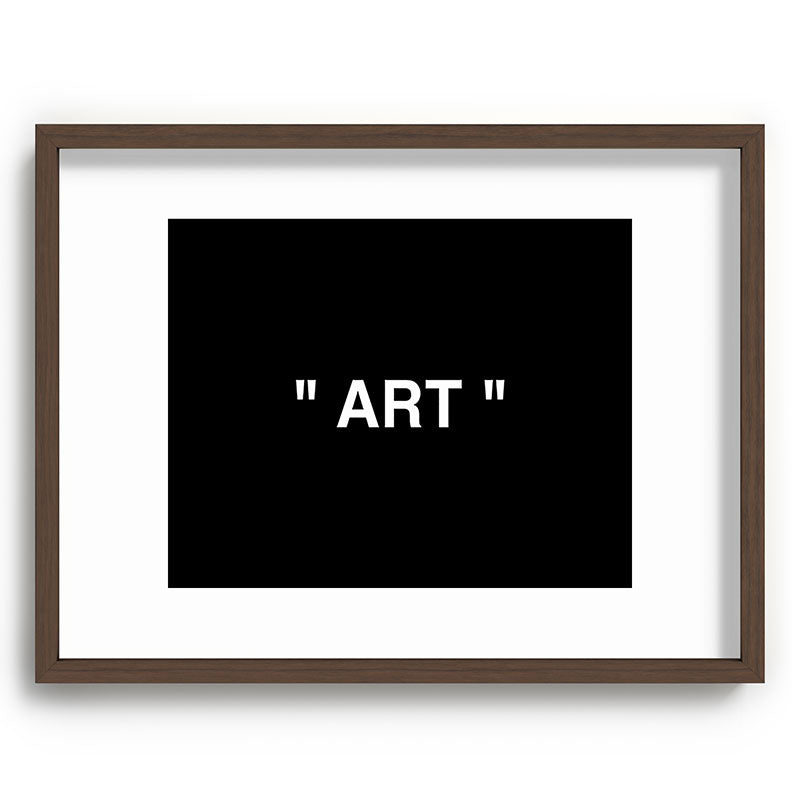 " Art " (Negative) Framed Art Print