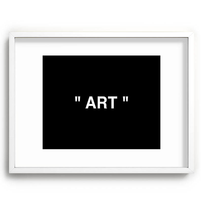 " Art " (Negative) Framed Art Print