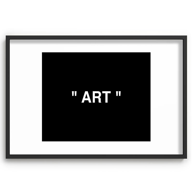 " Art " (Negative) Framed Art Print