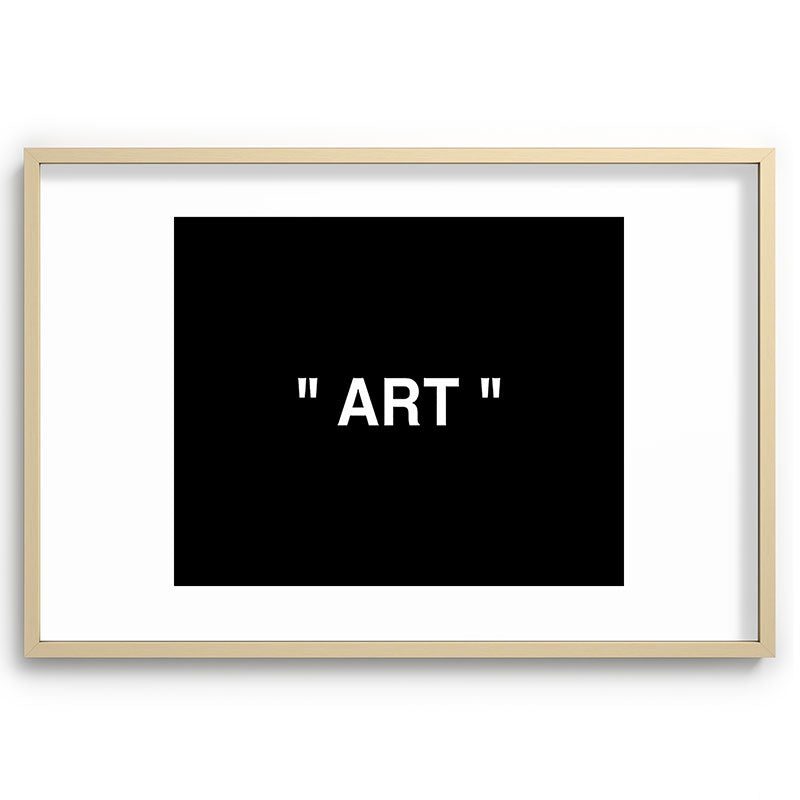 " Art " (Negative) Framed Art Print