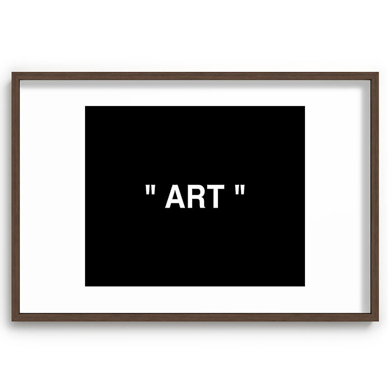 " Art " (Negative) Framed Art Print