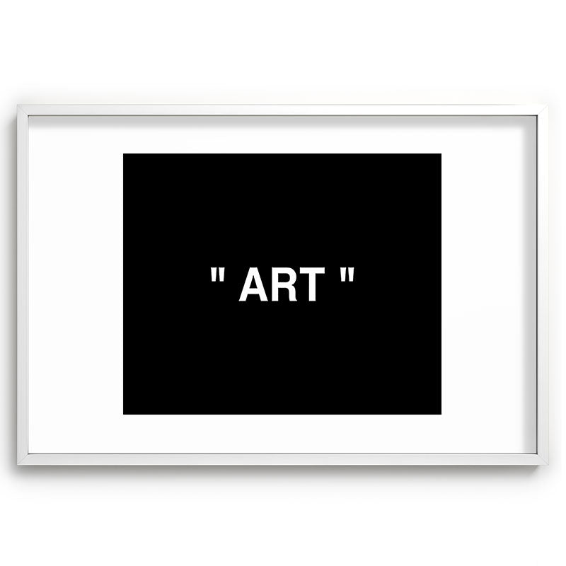 " Art " (Negative) Framed Art Print