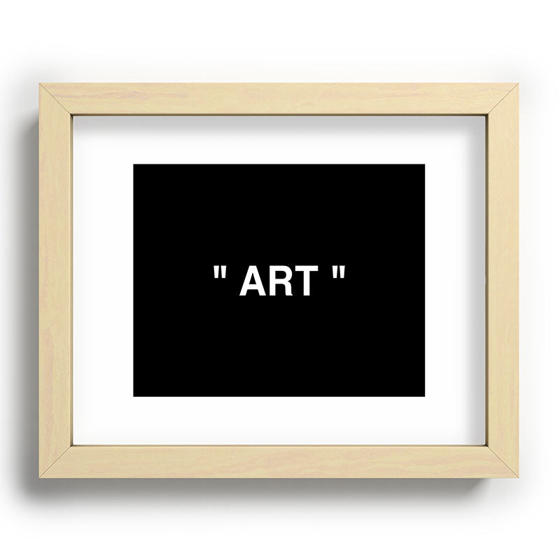 " Art " (Negative) Framed Art Print