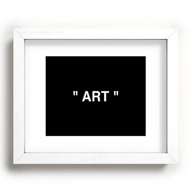 " Art " (Negative) Framed Art Print