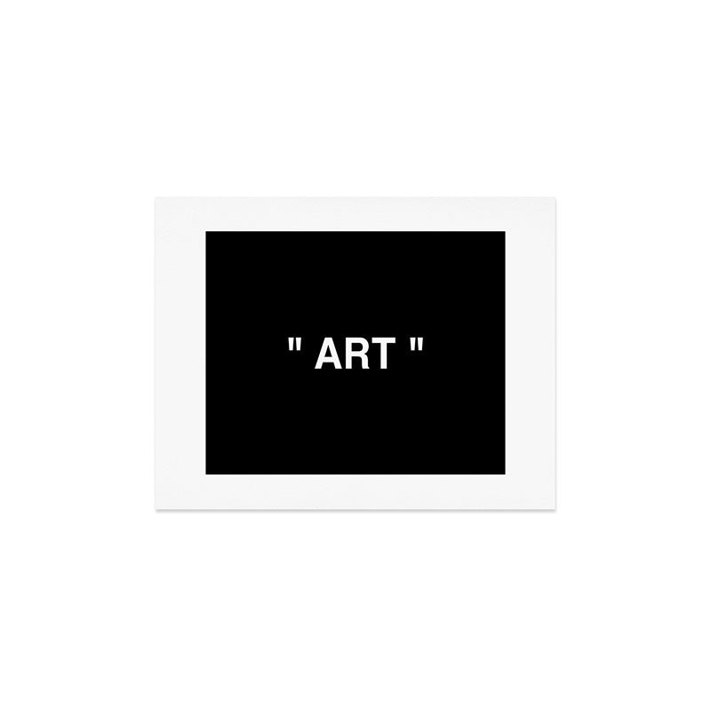 " Art " (Negative) Art Print