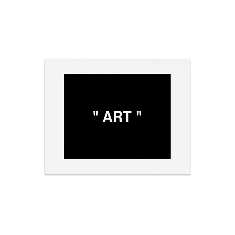 " Art " (Negative) Art Print