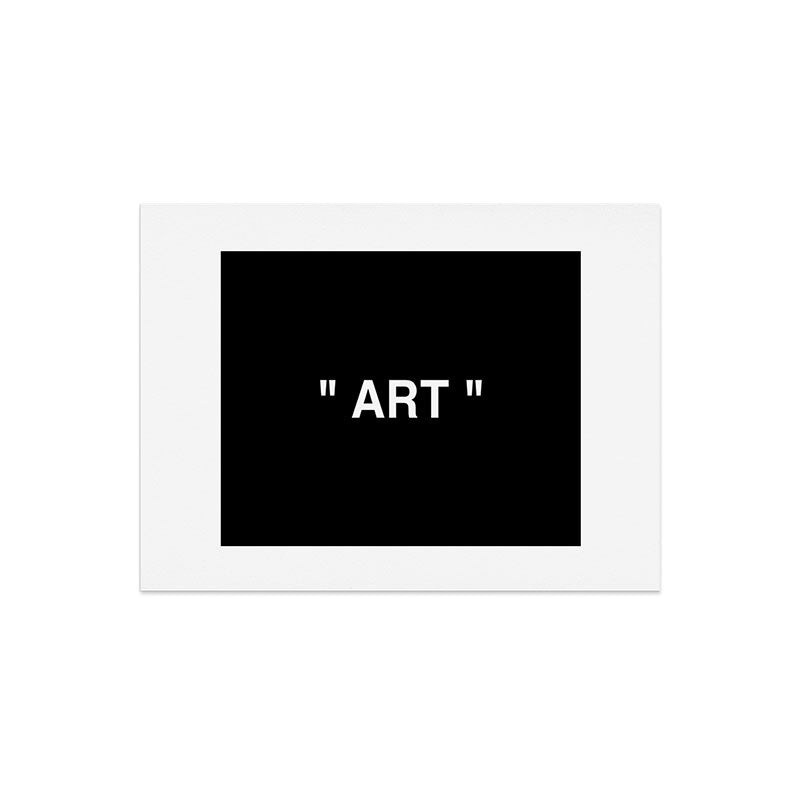 " Art " (Negative) Art Print