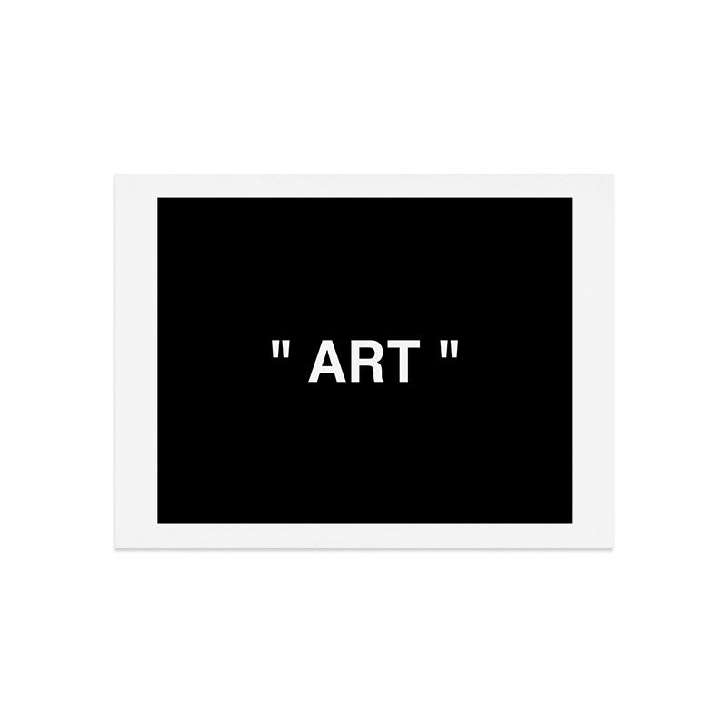 " Art " (Negative) Art Print