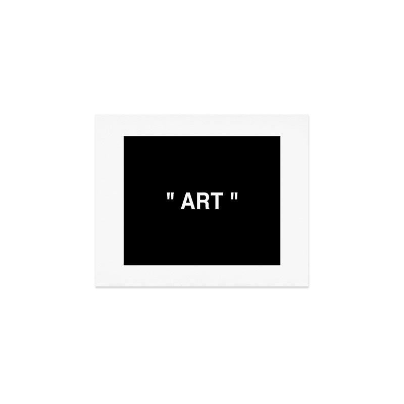 " Art " (Negative) Art Print