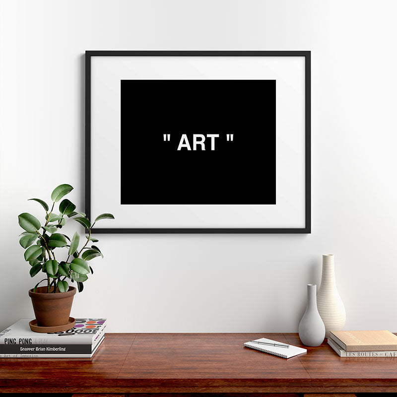 " Art " (Negative) Framed Art Print