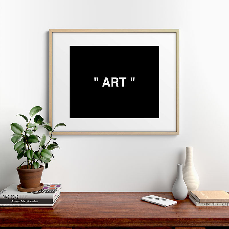 " Art " (Negative) Framed Art Print