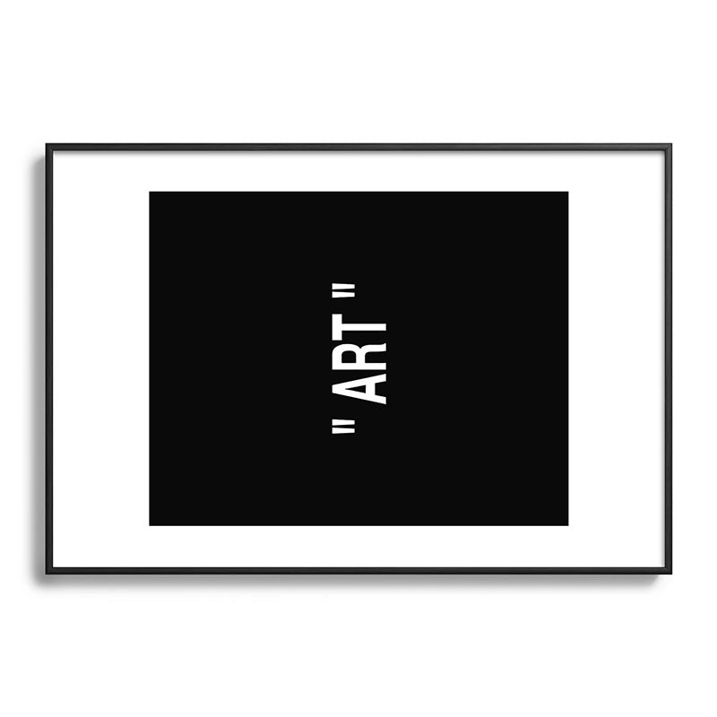 " Art " (Negative) Framed Art Print