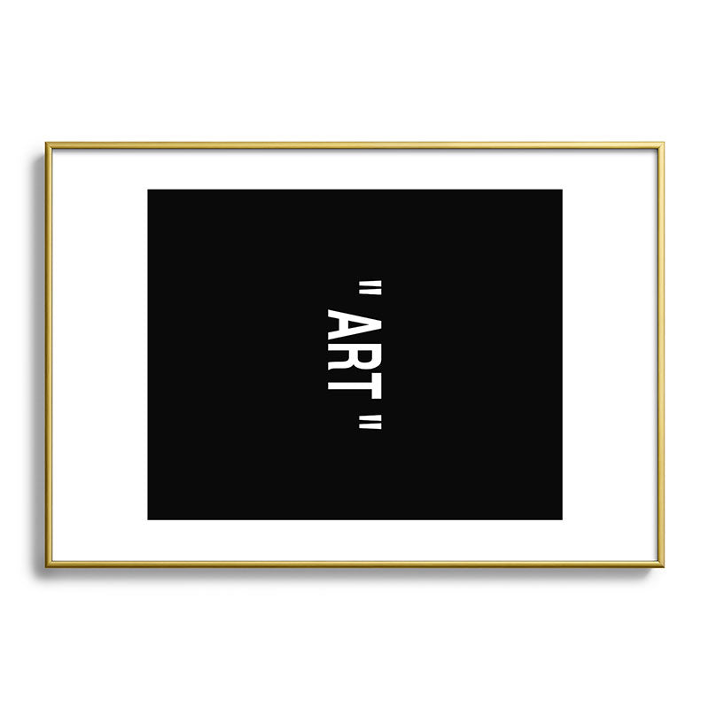 " Art " (Negative) Framed Art Print