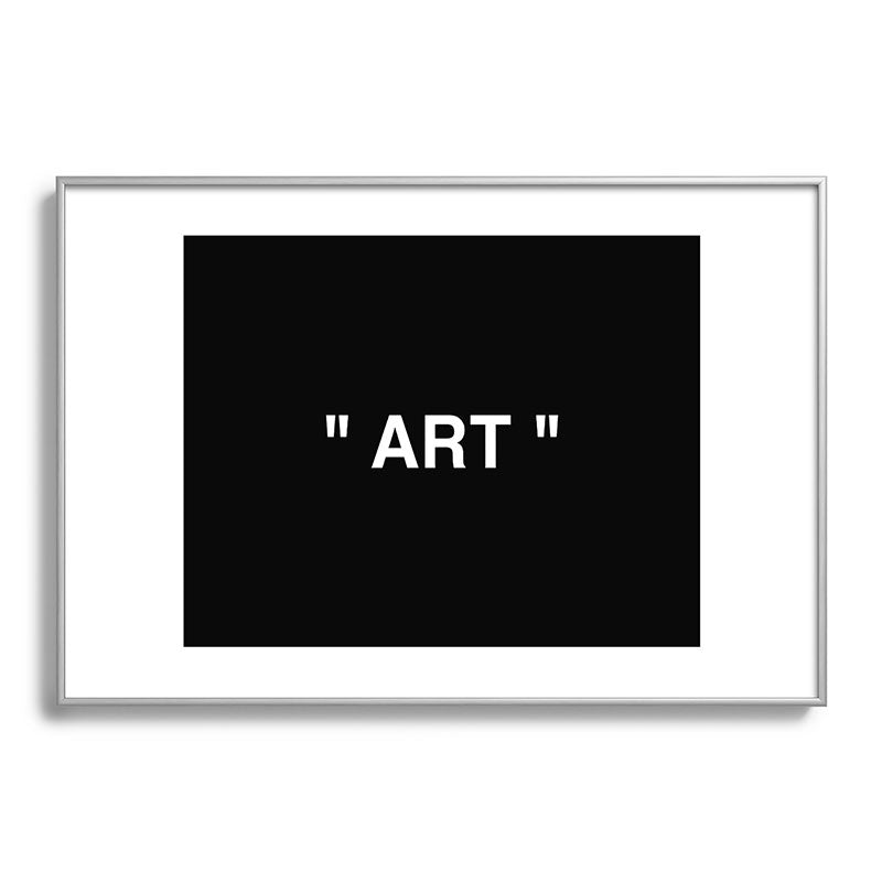 " Art " (Negative) Framed Art Print