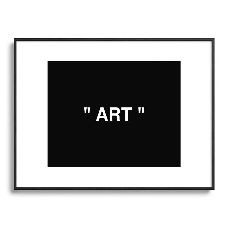 " Art " (Negative) Framed Art Print