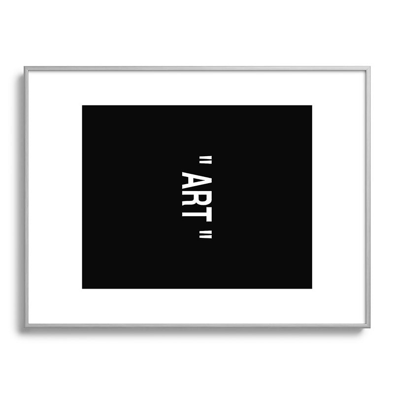 " Art " (Negative) Framed Art Print