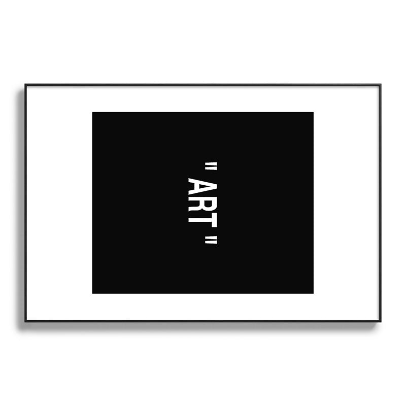 " Art " (Negative) Framed Art Print
