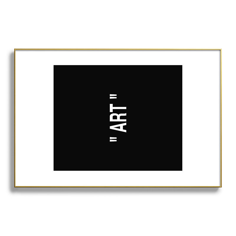 " Art " (Negative) Framed Art Print