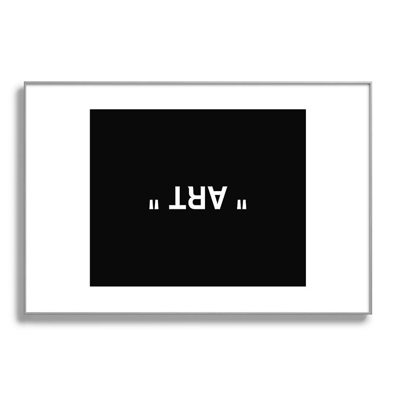 " Art " (Negative) Framed Art Print