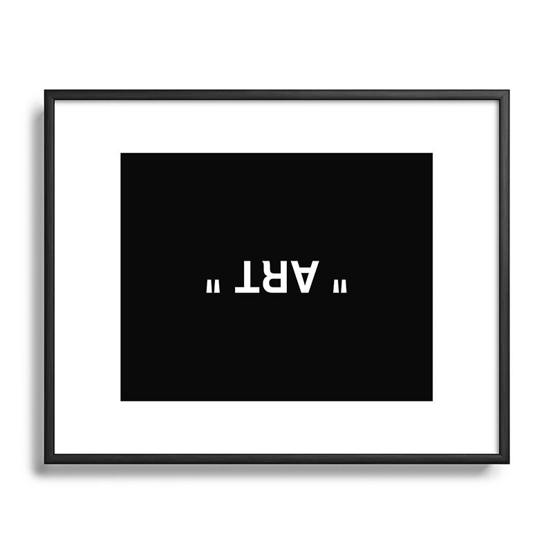 " Art " (Negative) Framed Art Print