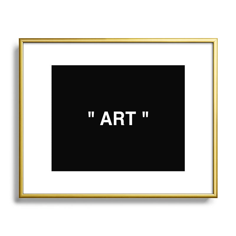 " Art " (Negative) Framed Art Print