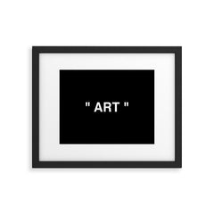 " Art " (Negative) Framed Art Print