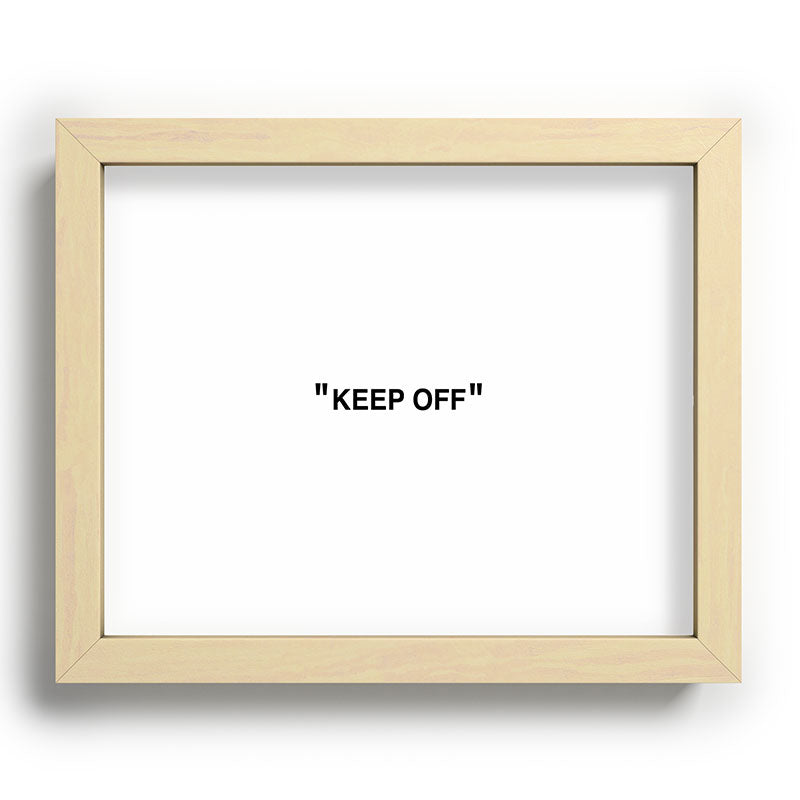 "KEEP OFF" Framed Art Print