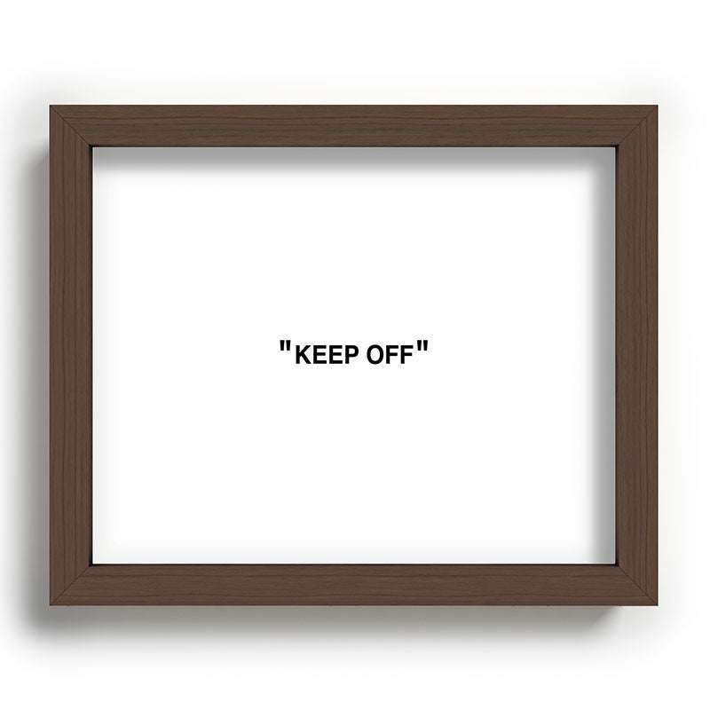 "KEEP OFF" Framed Art Print