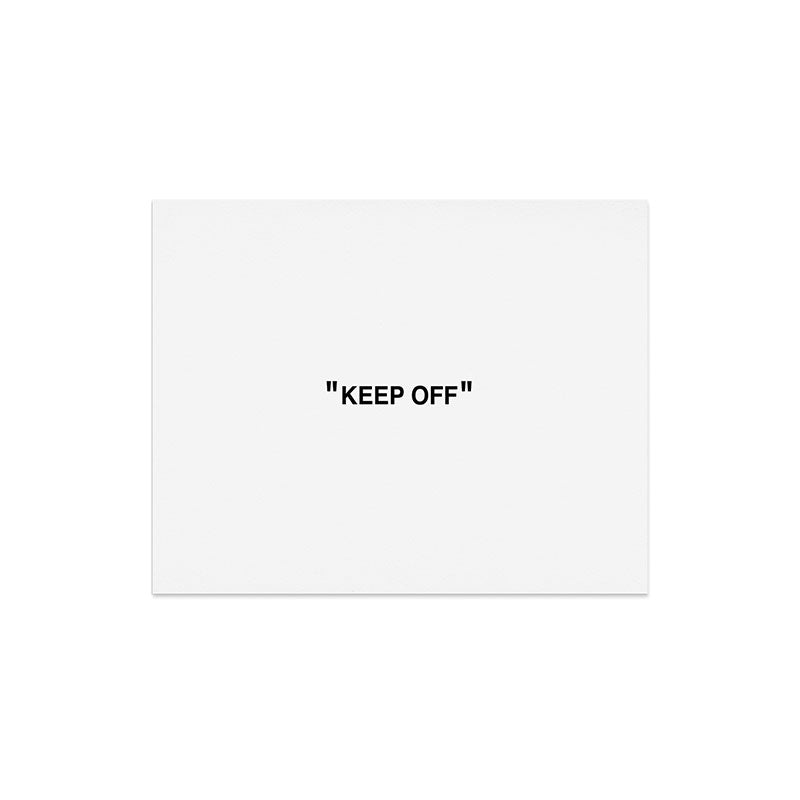 "KEEP OFF" Art Print