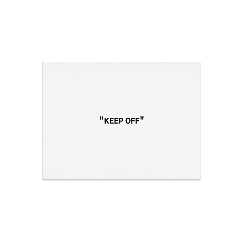 "KEEP OFF" Art Print