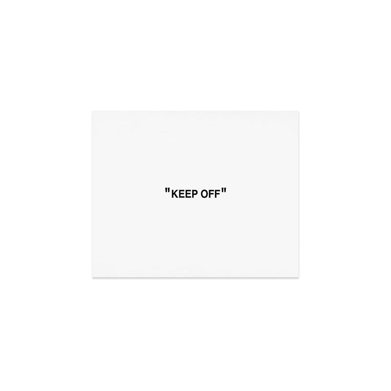 "KEEP OFF" Art Print