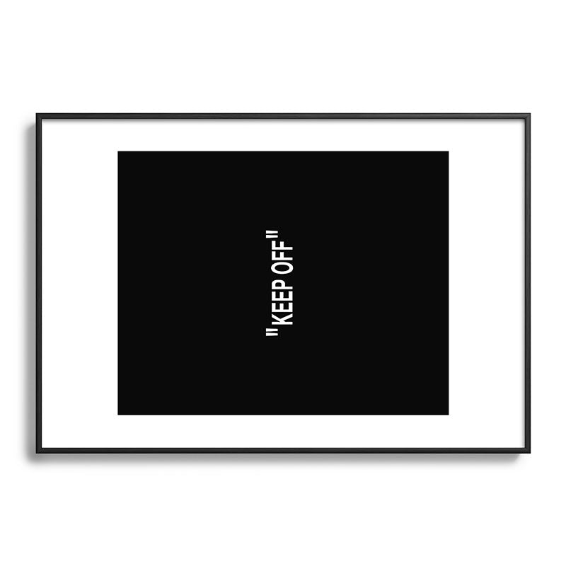 "KEEP OFF" Dark Edition Framed Art Print