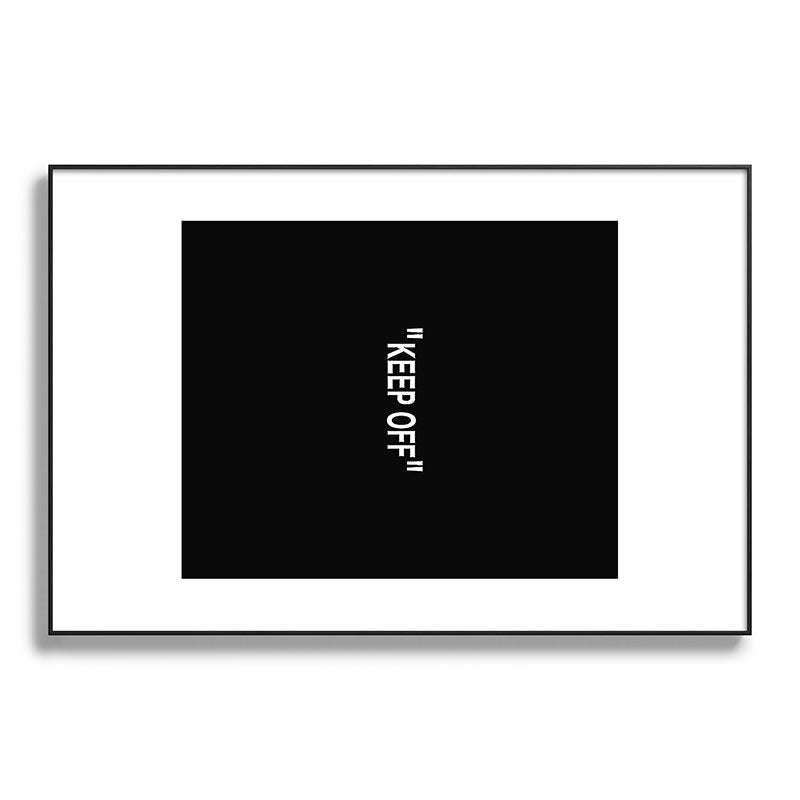 "KEEP OFF" Dark Edition Framed Art Print