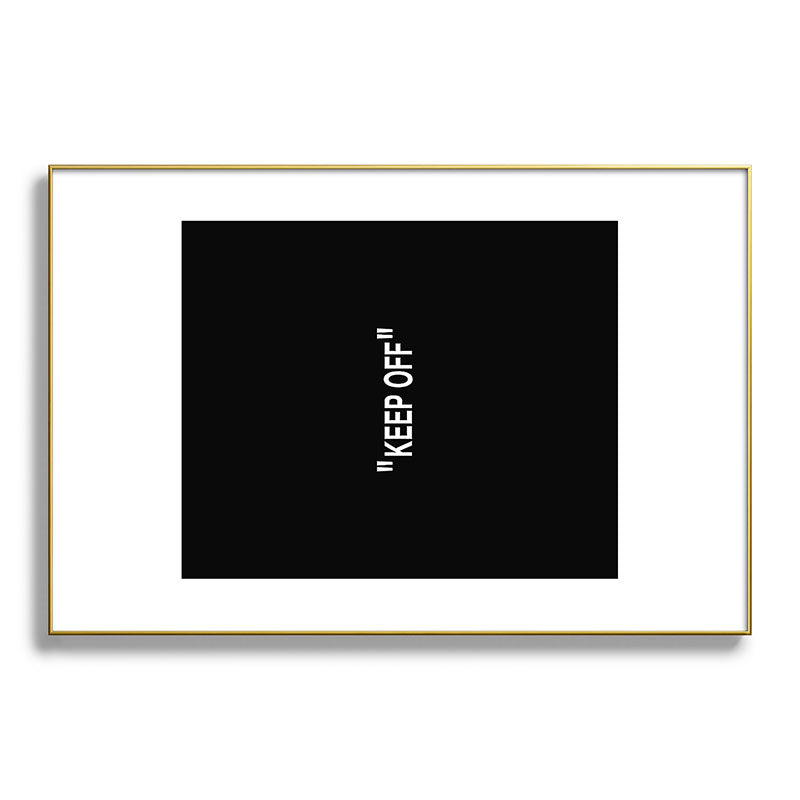"KEEP OFF" Dark Edition Framed Art Print