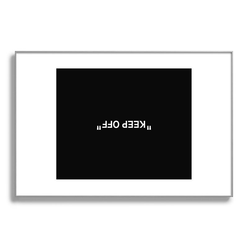 "KEEP OFF" Dark Edition Framed Art Print