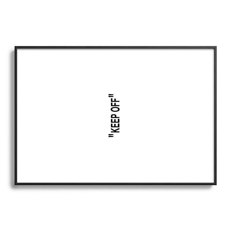 "KEEP OFF" Framed Art Print