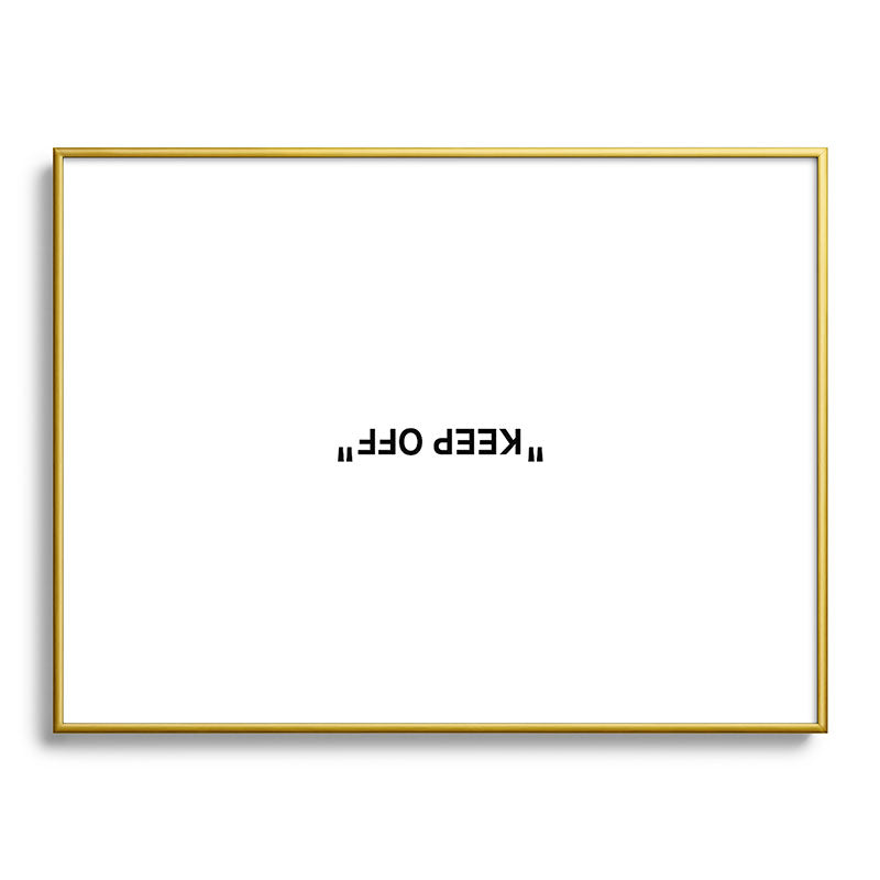 "KEEP OFF" Framed Art Print