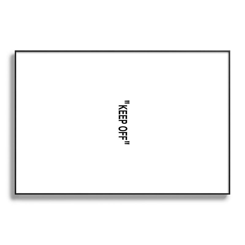 "KEEP OFF" Framed Art Print