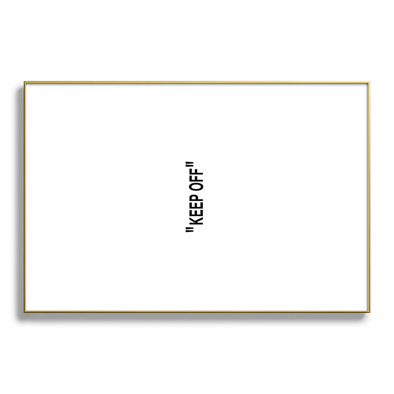 "KEEP OFF" Framed Art Print