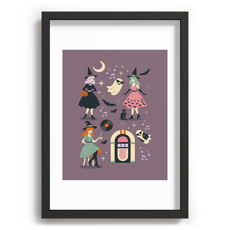 50s Witch Vibes Framed Art Print