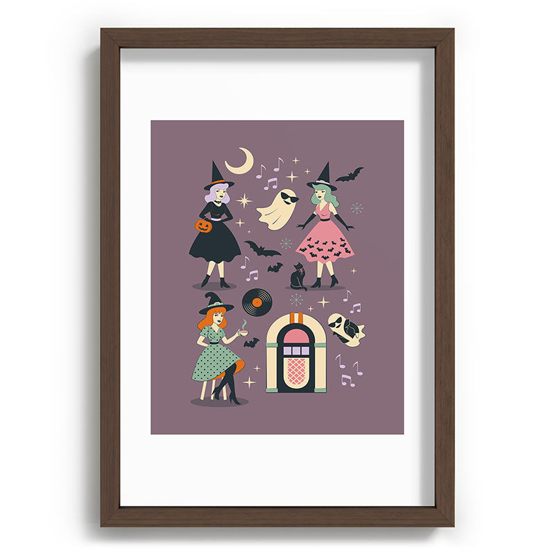 50s Witch Vibes Framed Art Print